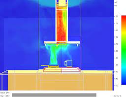 Flow pattern in chimney by CFD analysis 