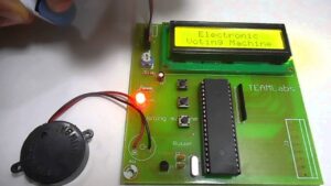 Microcontroller for EVM in Mini projects