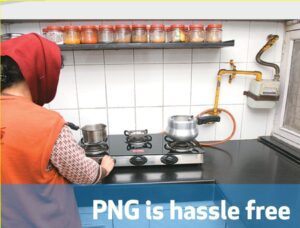 PNG gas stove connection
