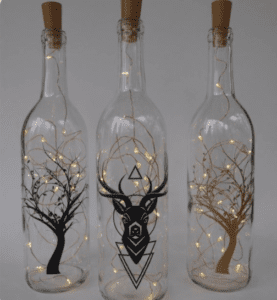 waste glass to decorations