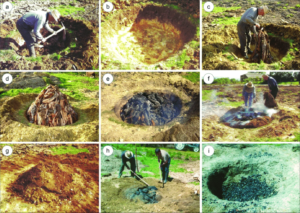 Different-stages-of-charcoal-production-in-a-pit