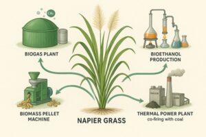 Napier Grass for CNG plant