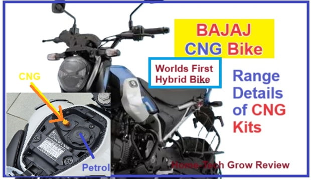 Hybrids- Petro and CNG Bike Bajaj Freedom 2024 Range and CNG kits