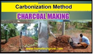 Traditional biomass charcoal making