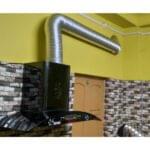 Comparison of kitchen chimney with duct for flue gas