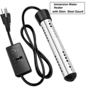 immersion water heater electric with steel guard 