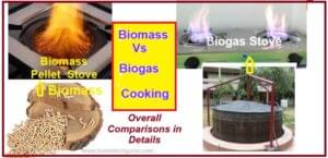 comparison of biomass and biogas cooking